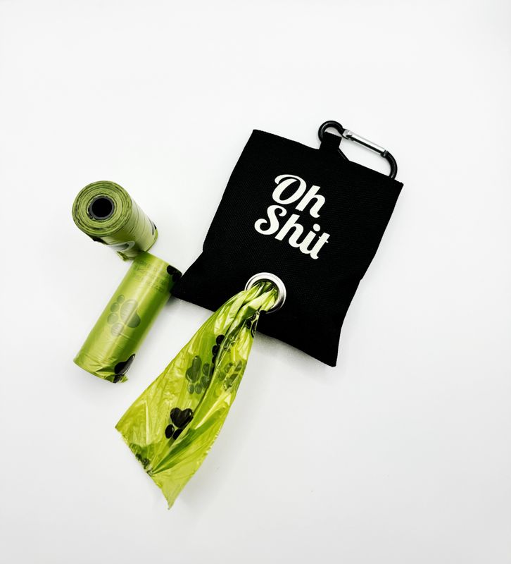 Honden poepzakjes houder - "Oh shit"