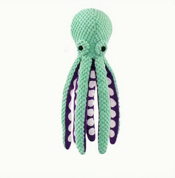 Pluche Octopus groen