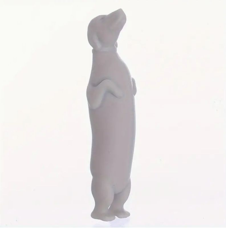Teckel wijnfles kurk / wijnstopper - siliconen grijs