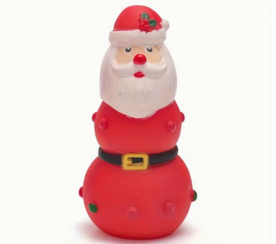 Kerstman honden piep speelgoed