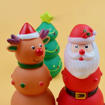 Kerstboom honden piep speelgoed