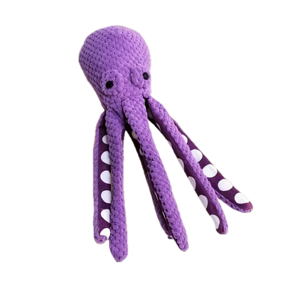 Pluche Octopus paars