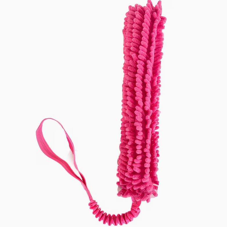 Speel dummy - pluche roze/blauw