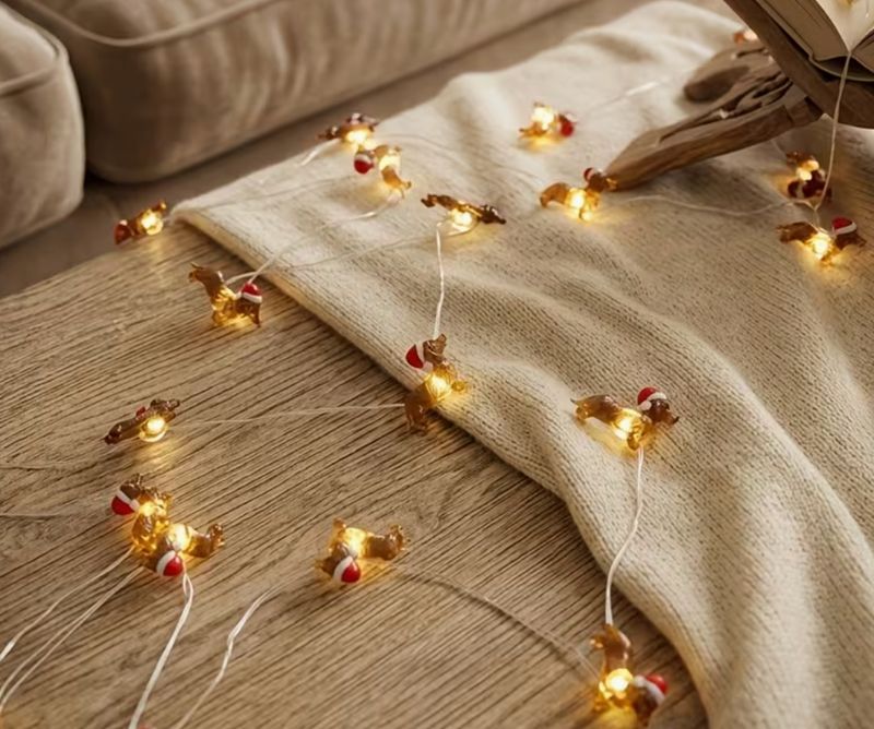 Teckel kerstverlichting