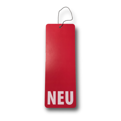 Neckhanger, Anhänger rechteckig bis 74 x 105 mm (bis DIN A7) mit Kugelkette