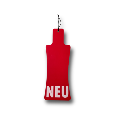 Neckhanger, Anhänger in Ihrer individuellen Sonderform bis 148 x 210 mm (bis DIN A 5) mit Gummischlaufe