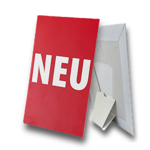 Leichtplakat (Hohlplakat), DIN A4, mit integrierter Rückenstütze