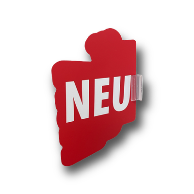 Regalstopper in Ihrer individuellen Sonderform bis 120 x 120 mm