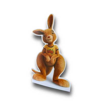 Thekenaufsteller, bis DIN A4, in Ihrer Wunschform, mit Rückenstütze