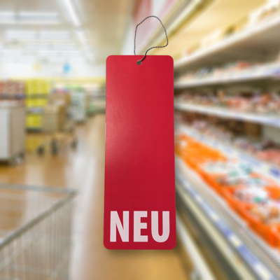 Neckhanger, Anhänger, Hangtags, Flaschenanhänger mit Kugelkette