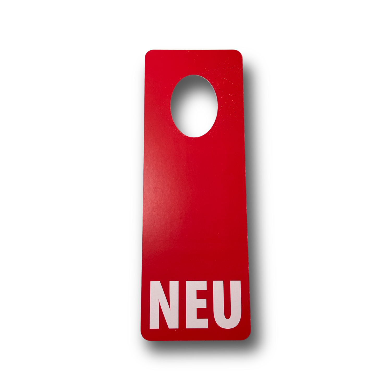 Neckhanger, Flaschenanhänger Sonderform bis 74 x 105 mm (bis DIN A7) mit Loch