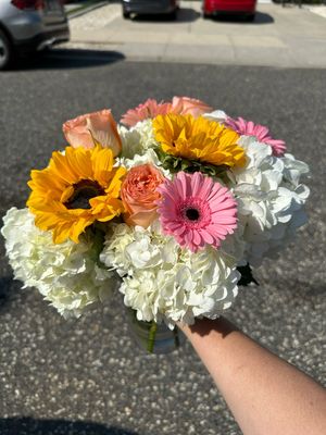$90 Seasonal Fresh Flower Vase Arrangement