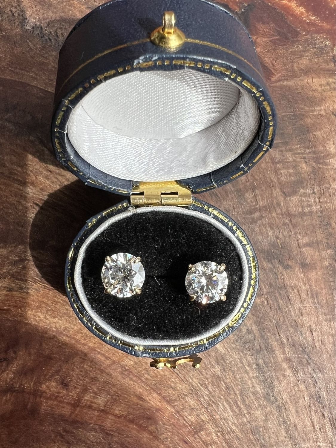 14k Yellow Gold  2.0ctw Round Lab Grown Diamond Studs