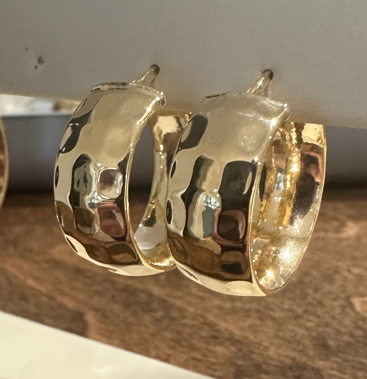 10ky Hammerd Gold Hoops 16mm