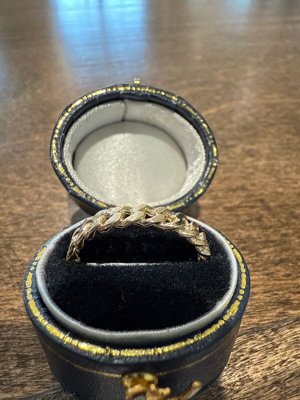14k Yellow Chain Link Band
