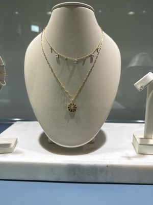 18k Yellow Gold Circle Diamond Pendant .26ctw on Paperclip Chain 18&quot;
