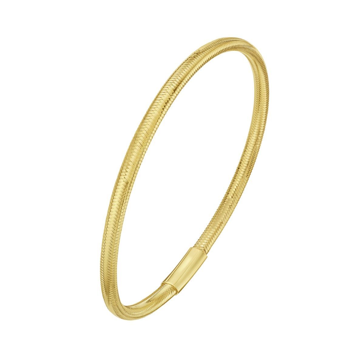 14K Yellow Gold Small Stretch Mesh Bracelet