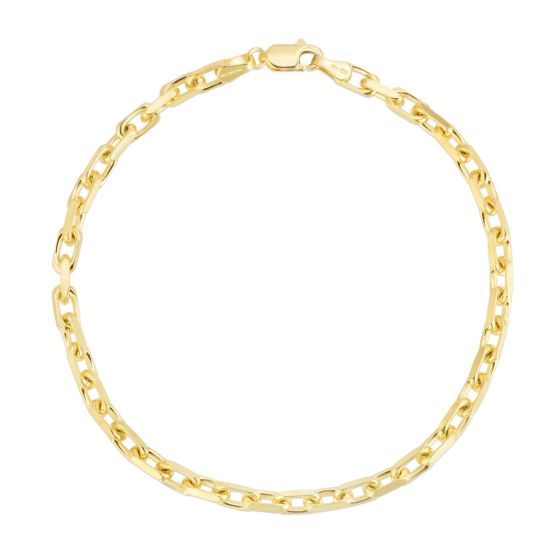 10K Yellow Gold 3.55mm French Cable Chain with Lobster Clasp *Lifetime Warranty* 8.25&quot;