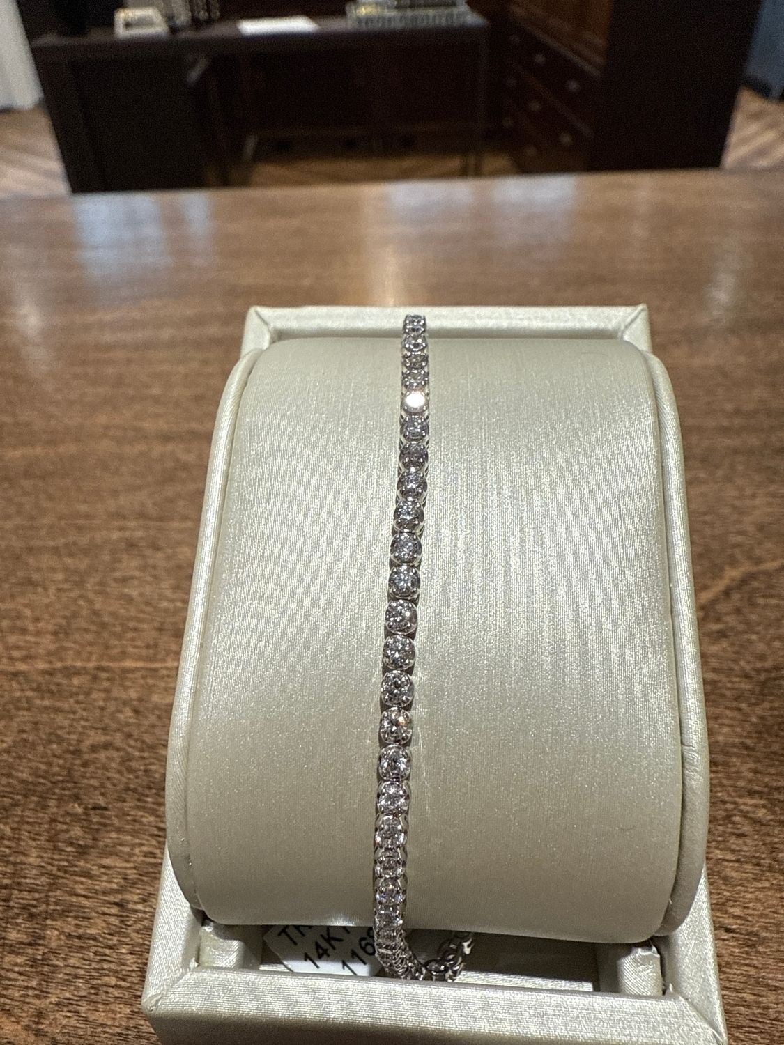 14k White 1.44cttw Diamond Tennis Bracelet