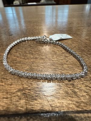14k White 1.44cttw Diamond Tennis Bracelet