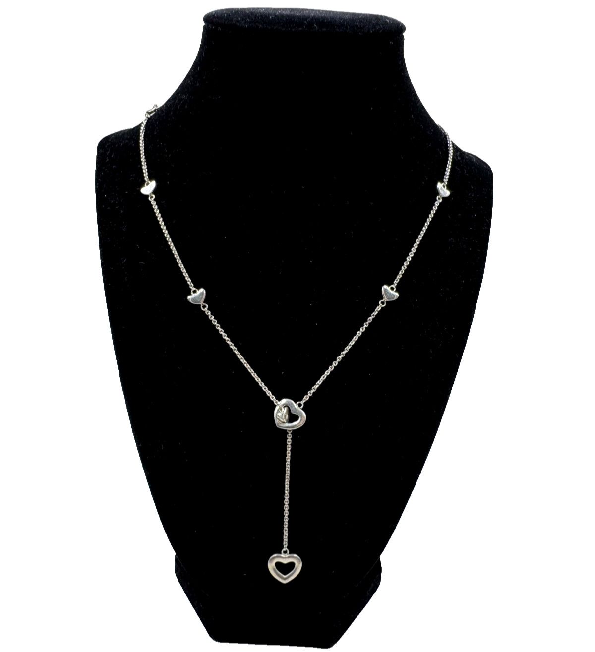 Tiffany &amp; Co. Multi Heart Lariat Necklace In Sterling Silver