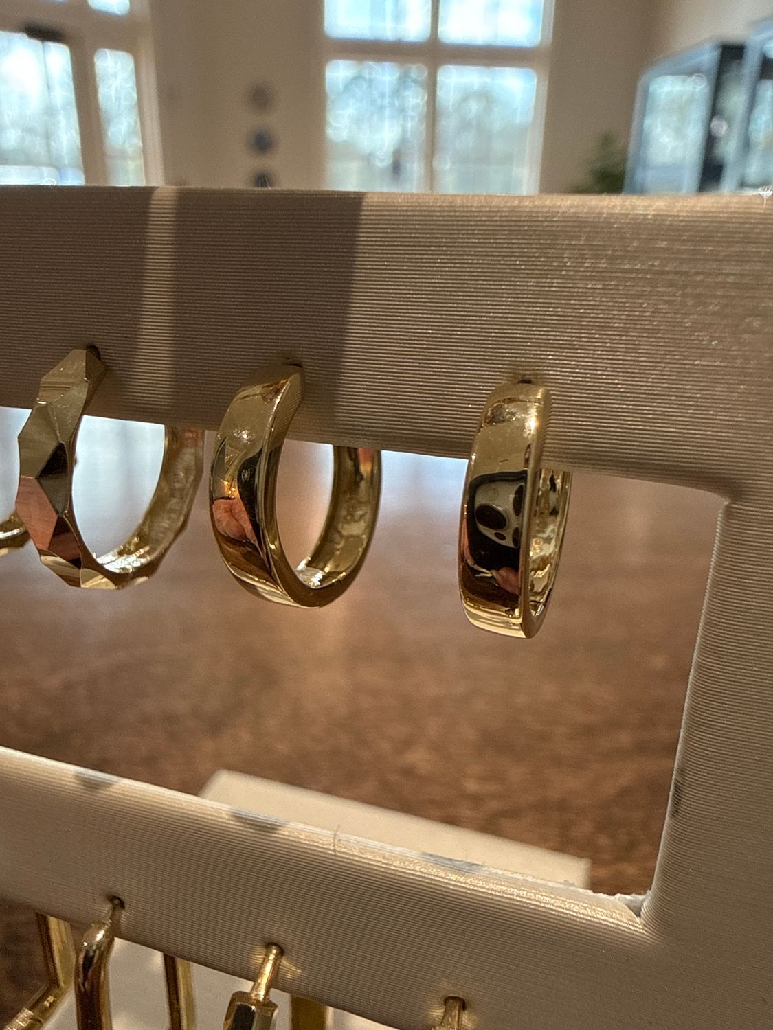 10k Yellow Gold Huggie Hoop