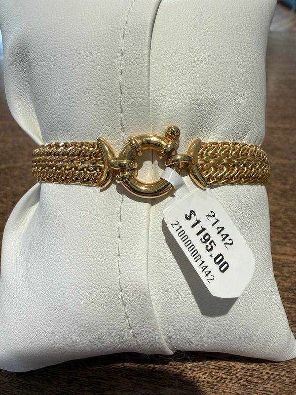 14k Woven Link Bracelet