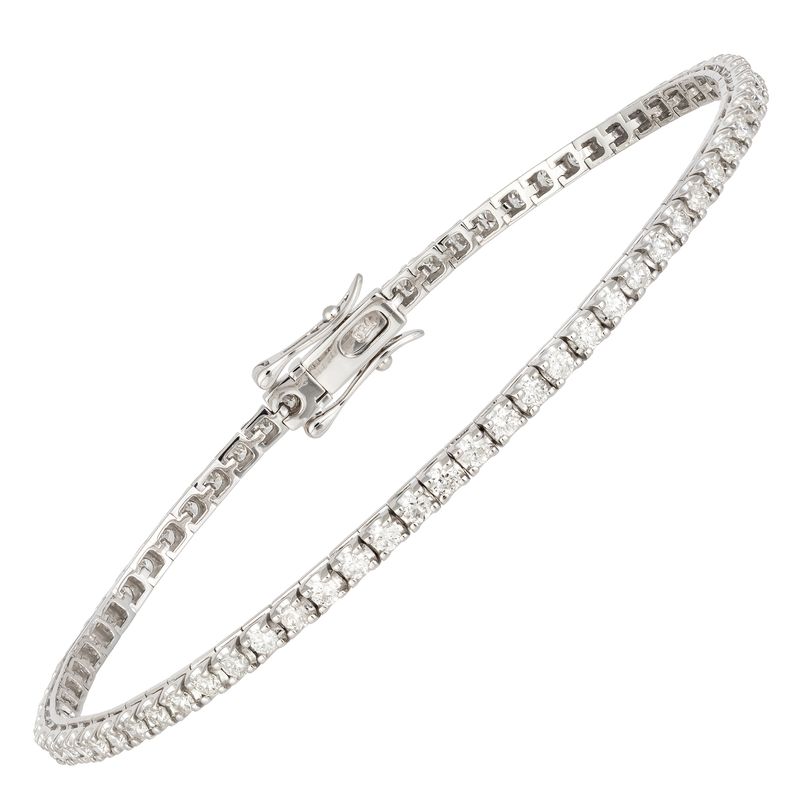 18k White Gold Diamond Tennis Bracelet 1.97ctw