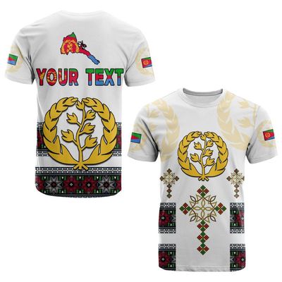 New Arriving Eritrean Men Designer T-shirt African Eritrean Men Short Sleeve T-shirt