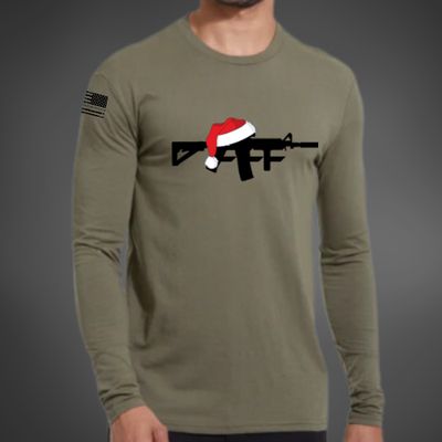 SANTA HAT LONG SLEEVE MILITARY GREEN