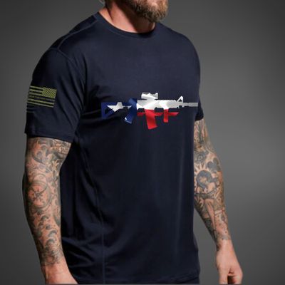 TEXAS FLAG TSHIRT BLACK