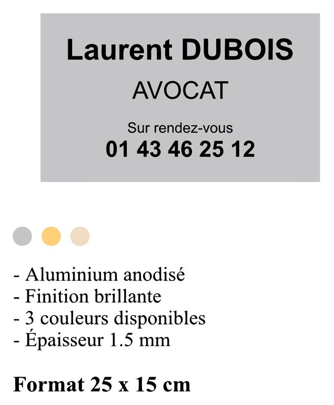 Plaque aluminium anodisée brillante à partir de