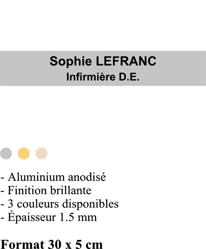 Plaque aluminium anodisée brillante à partir de