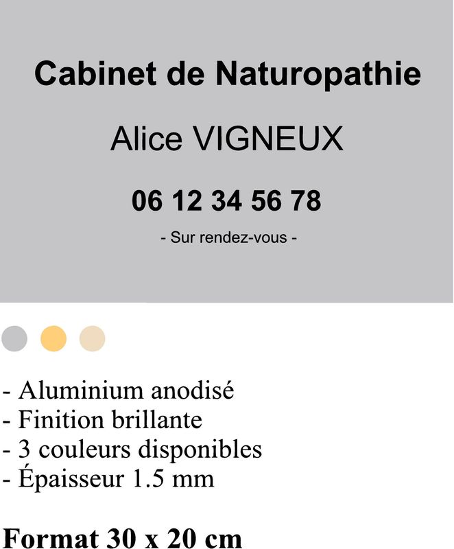 Plaque aluminium anodisée brillante à partir de
