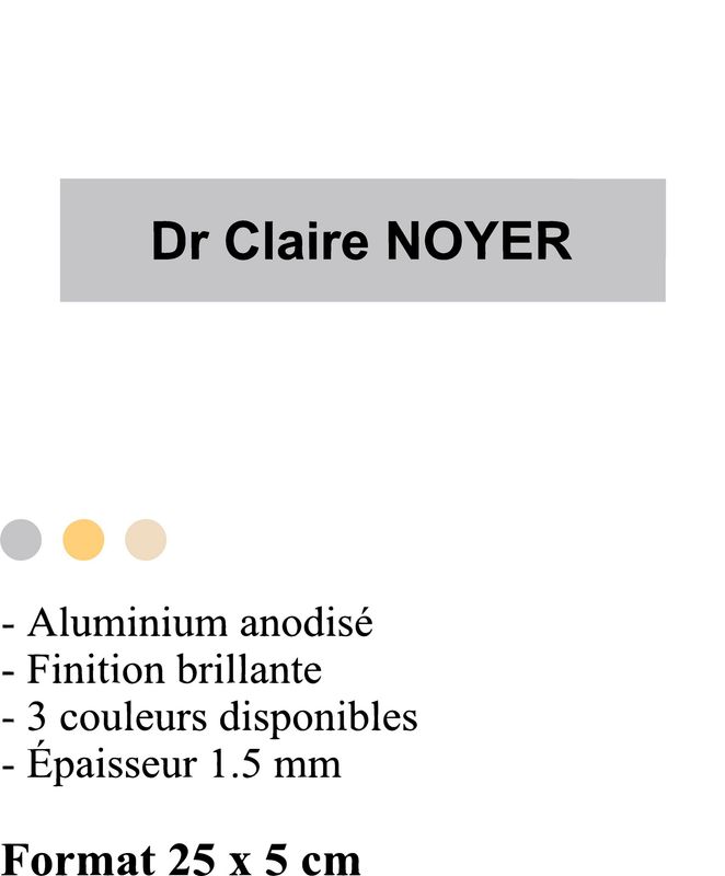 Plaque aluminium anodisée brillante à partir de