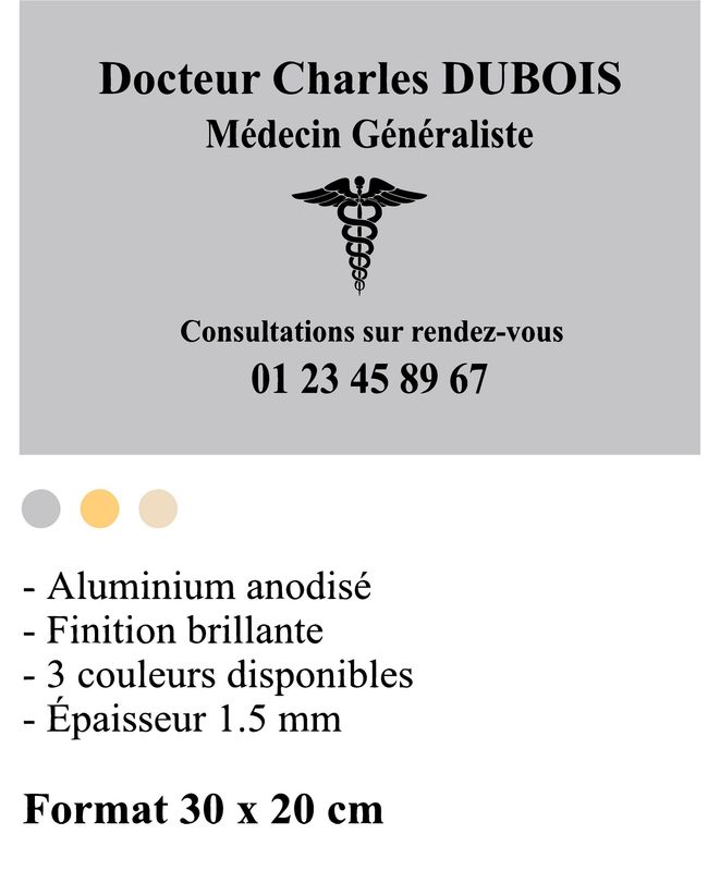Plaque aluminium anodisée brillante à partir de