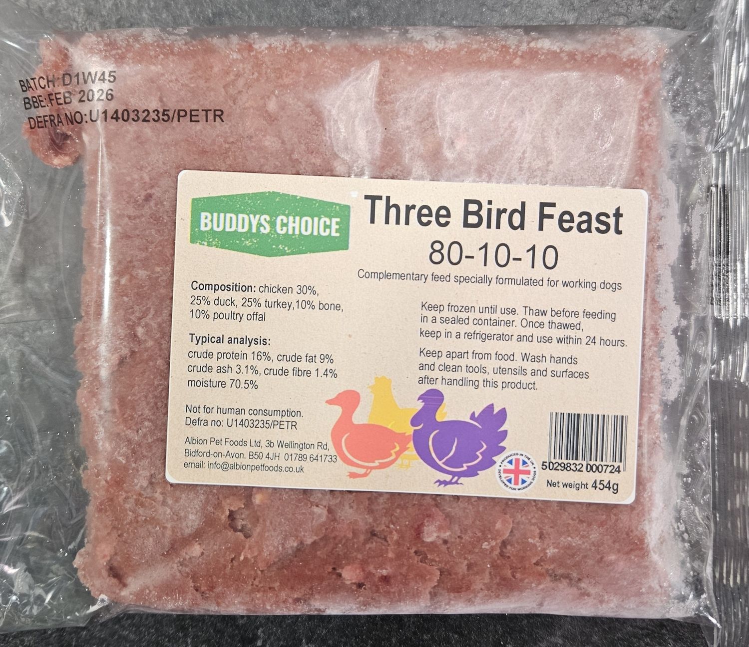 Buddys Choice 3 Bird 454g