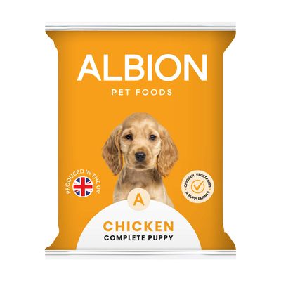 Albion Complete Puppy Chicken, Veg &amp; Vitamins 454g