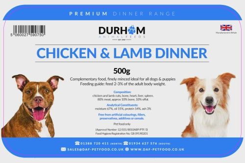 DAF Chicken &amp; Lamb Dinner 500g