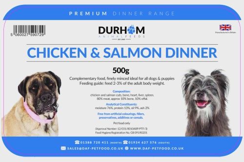 DAF Chicken &amp; Salmon Dinner 500g