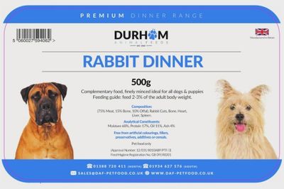 DAF Rabbit Dinner 500g