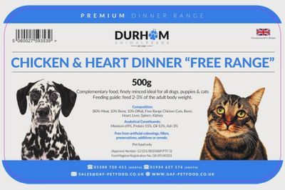DAF Free Range Chicken &amp; Heart Cat Dinner 500g