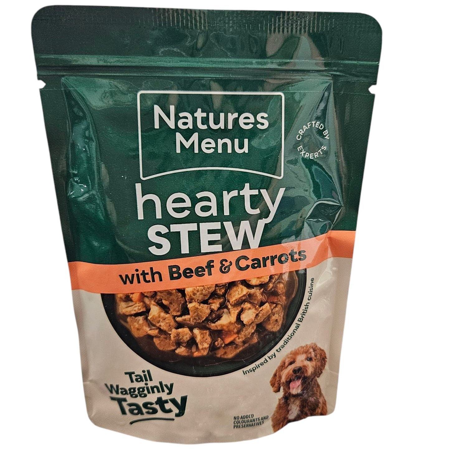 Natures Menu Hearty Stew Beef &amp; Carrots Pouch 100g