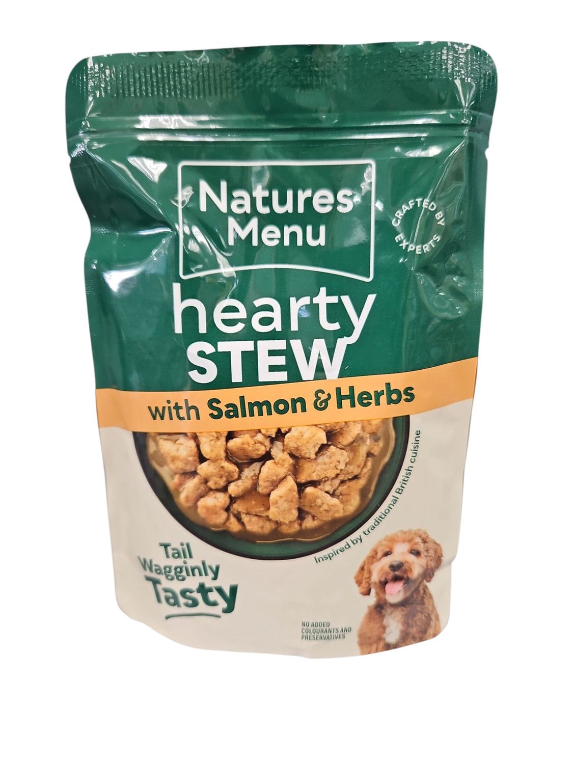 Natures Menu Hearty Stew Salmon &amp; Herb Pouch 100g