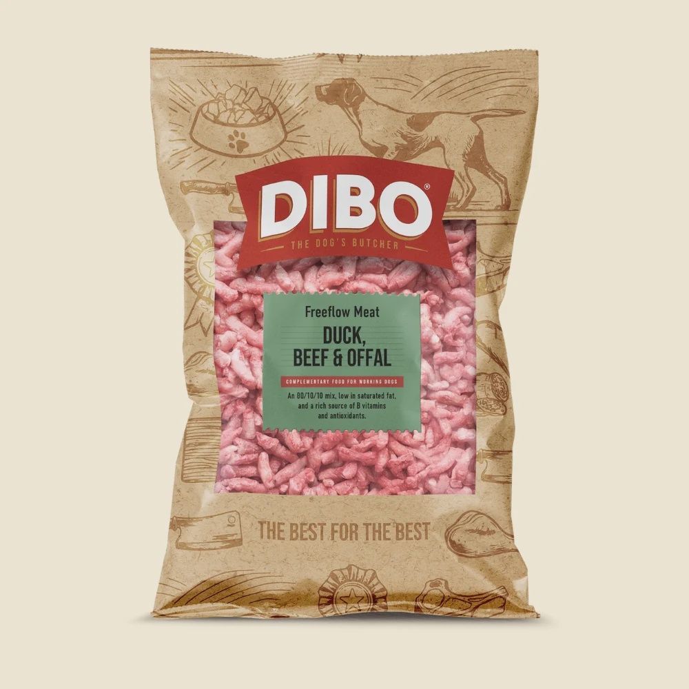 Dibo Duck, Beef &amp; Offal Freeflow 1kg