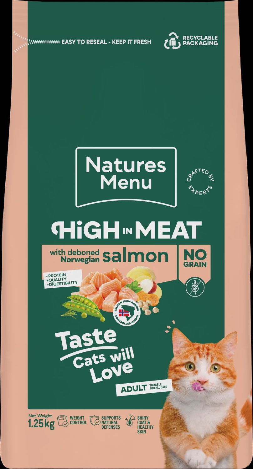 Natures Menu High in Meat Salmon For Cats 1.25kg