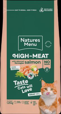 Natures Menu High in Meat Salmon For Cats 1.25kg