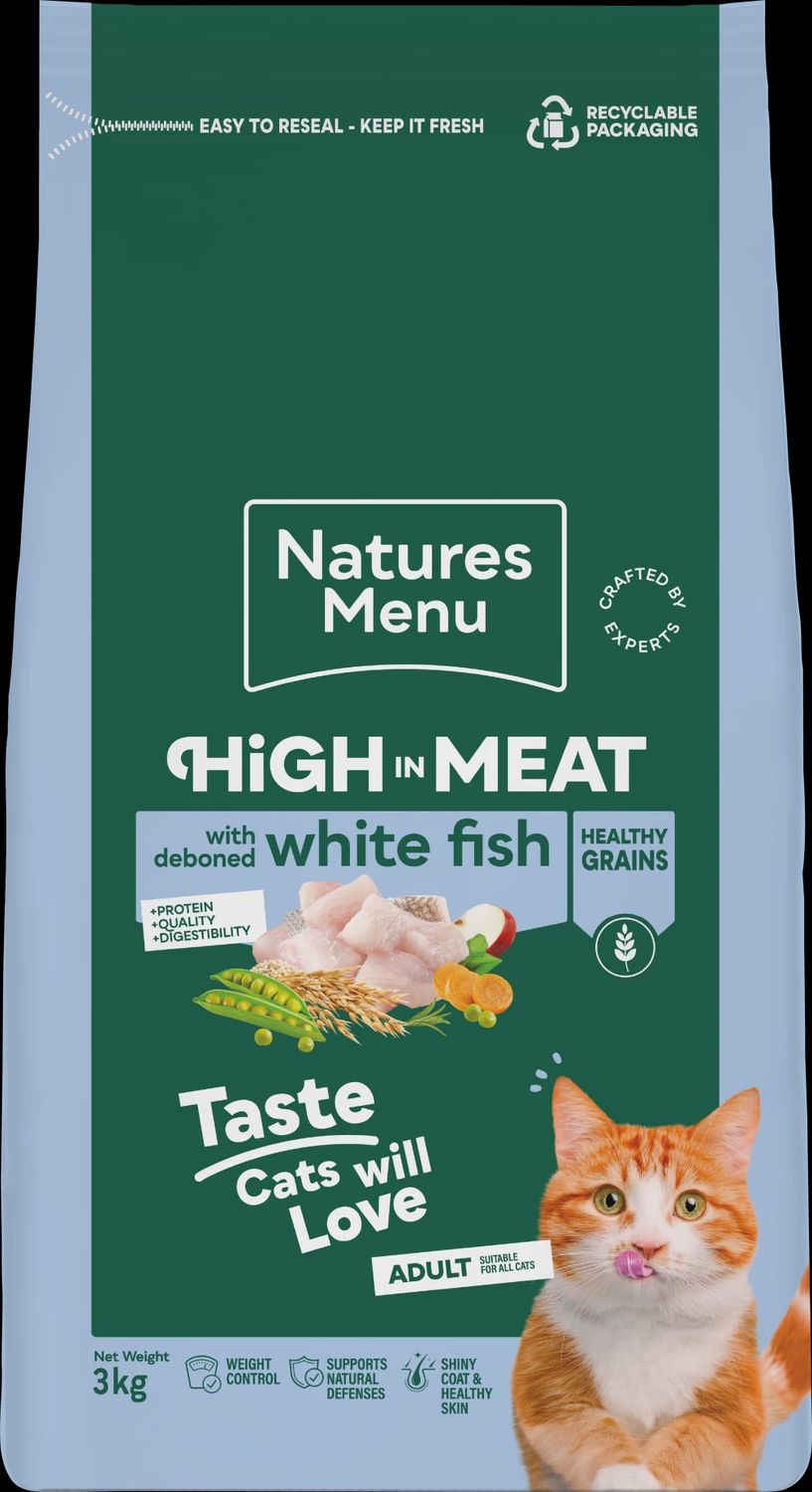 Natures Menu High In Meat White Fish For Cats 3kg