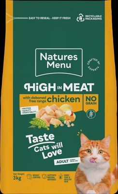 Natures Menu High In Meat Chicken For Cats 3kg