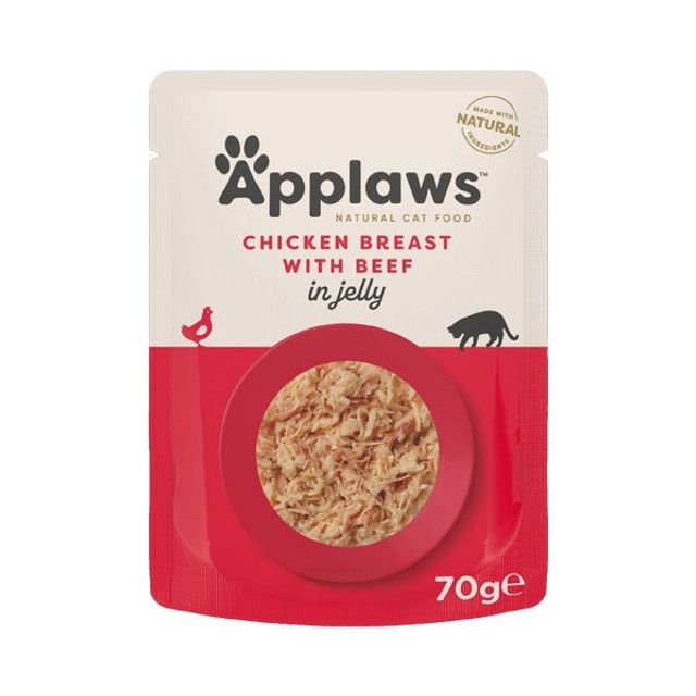 Applaws Cat Pouch Chicken With Beef In Jelly 70g